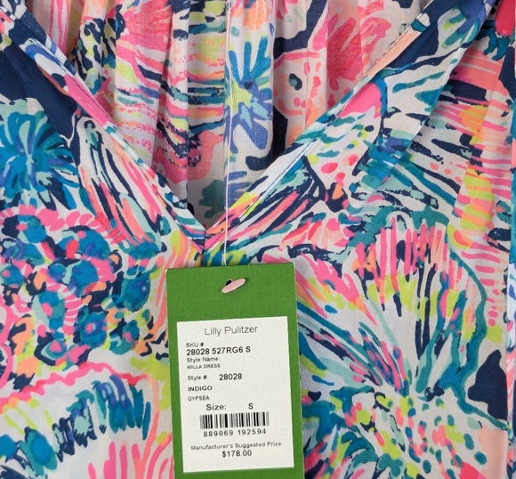 Lilly Pulitzer • Willa Dress Indigo Gypsea - Picture 4 of 8